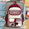 Schoolbag New Schoolbag Female Japanese Ins Cute Dopamine Contrasting Color College Style Primary and Secondary School Students Multi-compartment 