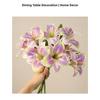 Two Head Silk Orchid Artificial Flower Bouquet with Bendable Stems for Wedding