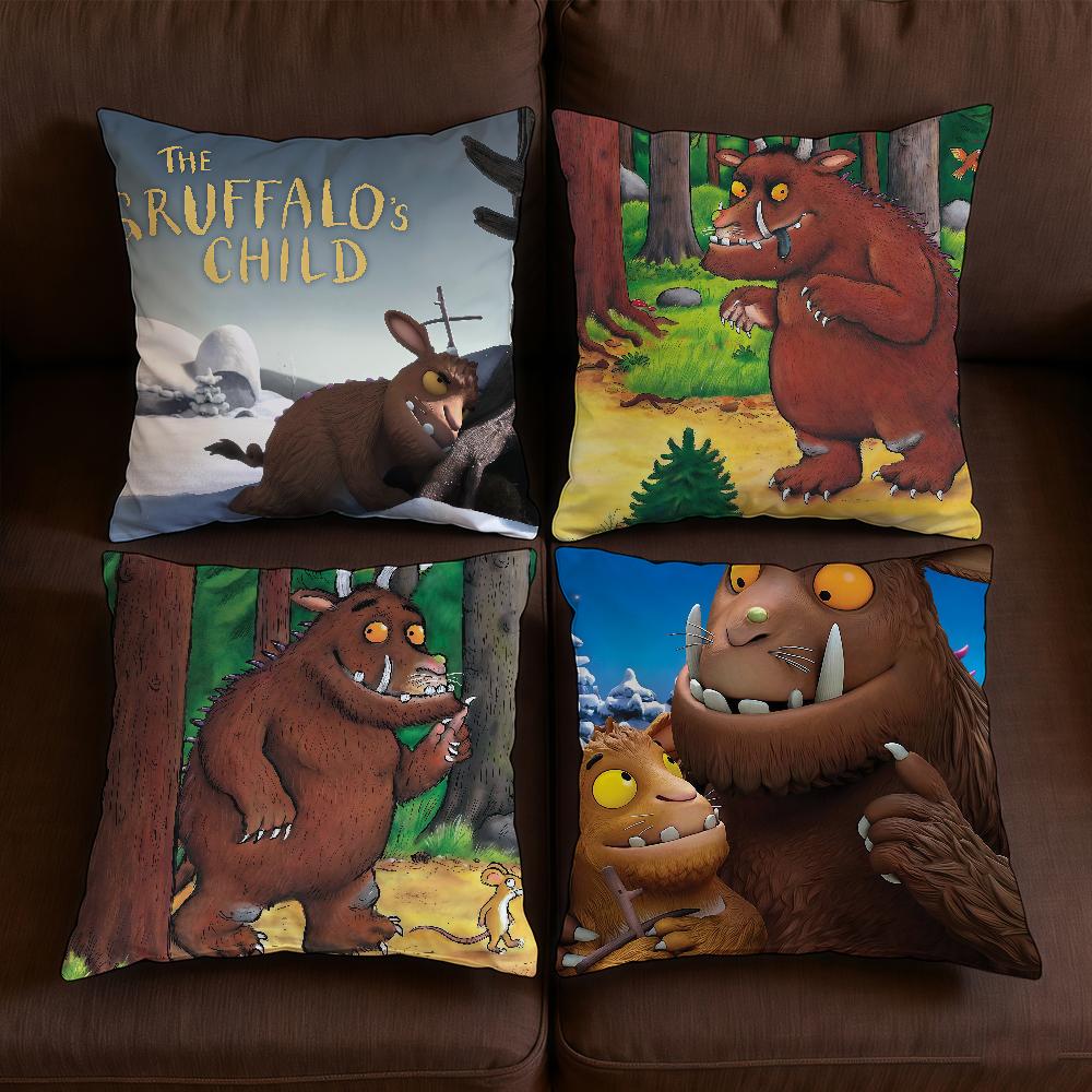 The G-GGruffalo Cushion Cover Outdoor Sofa Decorative Square Living Room Bedroom Car