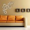 3D Wall Mirror Stickers Set Circular Design Decorative Wall Art for Living Room Bedroom Office and Home Decoration