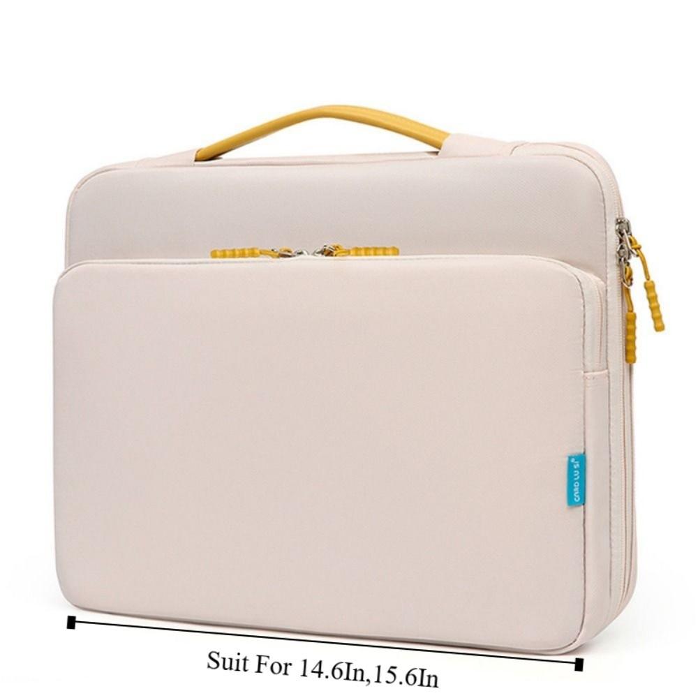 Fashion With Handle Portable Laptop Bags Lightweight Ultra Thin Laptop Case Dual Zipper Soft Material Notebook Sleeve Travel