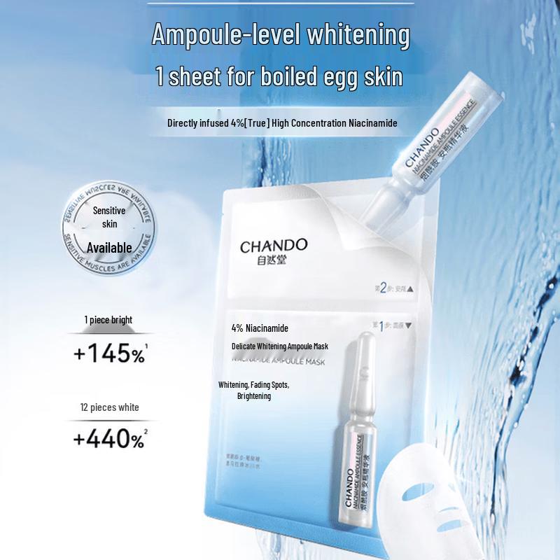 CHANDO Niacinamide Brightening Ampoule Mask Set