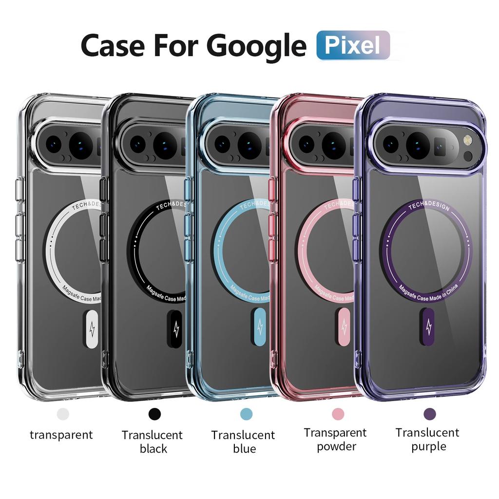 Transparent Shockproof Acrylic Magsafe Magnetic Phone Case for