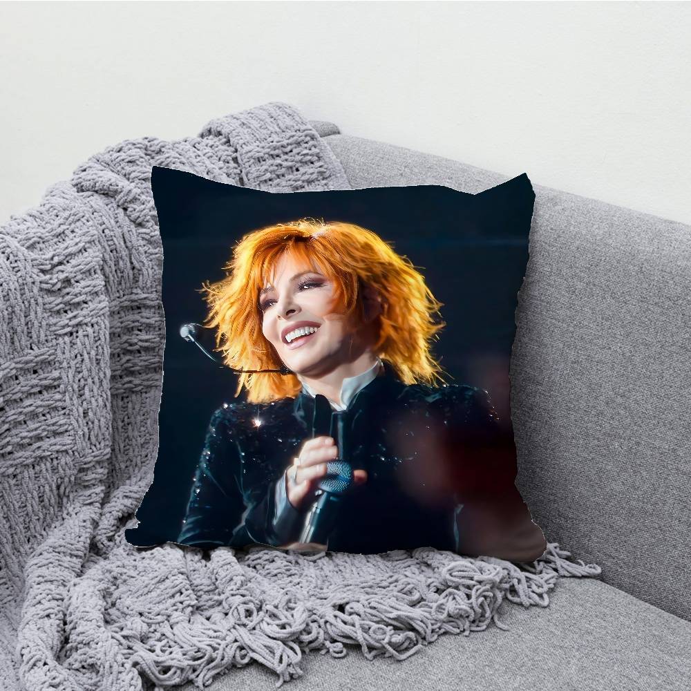 M-Mylene F-Farmer Nevermore Kissenbezug Für Sofa Dekor Auto Büro Zimmer Druck Kissenbezug Dekorationen und Schutz