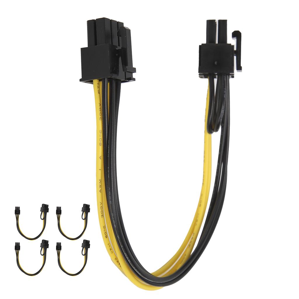 5pcs 6pin Female to 8pin Female (6pin 2pin) Power Cable Graphics Card Adapter Cable Cord
