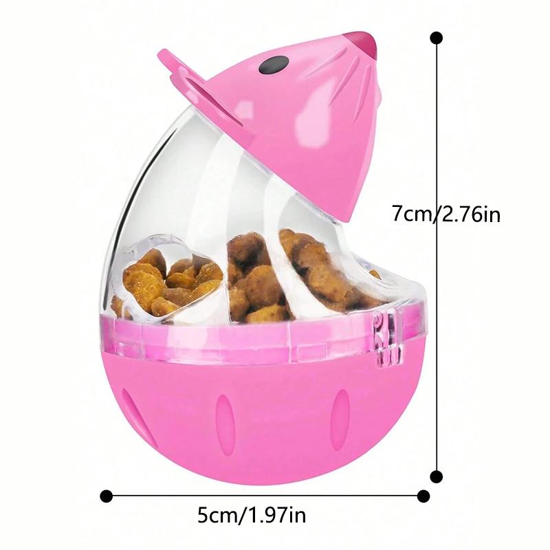 Mouse tumbler leaks food ball pet cat dog leaks food device dog cat interactive play toys