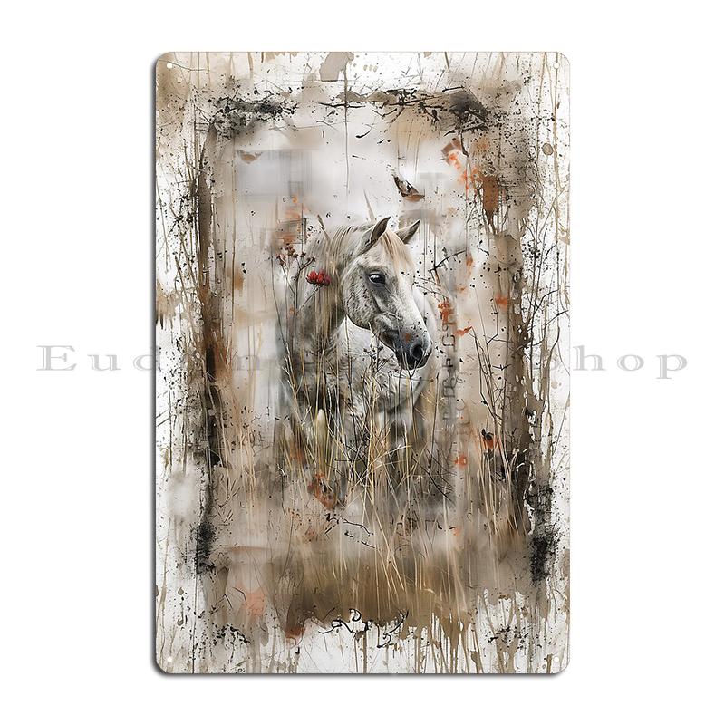 Appaloosa Horse On Map Guardian of the Pass Western Horse On Shiplap A Metal Designing Pub Wall Plaque Cave Pub Tin Sign Posters