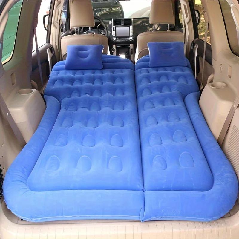 

Надувне ліжко для подорожей автомобілем, кемпінговий матрац з подушками, матрац для позашляховика, спальний килимок 175см*130см, стільниковий стиль, комфорт