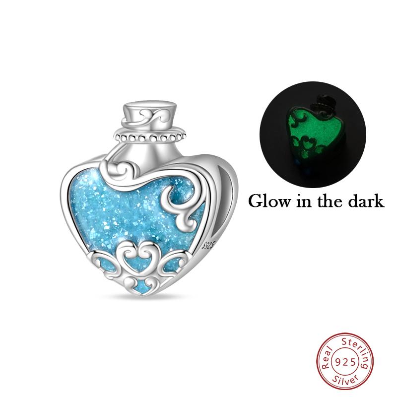 

Summer Ocean Series 100% Copper Blue Luminous Jellyfish Seashells Fish Charms Beads Fit Pandach Bracelets Jewelry