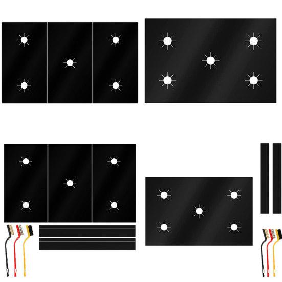 Gasherd Antihaft-Einlage Fleckenabweisend Verformungsbeständig 5-Loch Spritzschutz Effiziente Reinigung PTFE Glasfaser