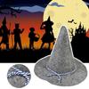 Halloween Enchanter Witch Hat Unique Wizard Men Women Retro Costume Cosplay