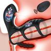 3-in-1 Clitoris Vibrator Delayed Ejaculation Penis Ring Clitoris G Spot Sucking Stimulator Cock Ring Butt Plug Anal Plug Sex Toy
