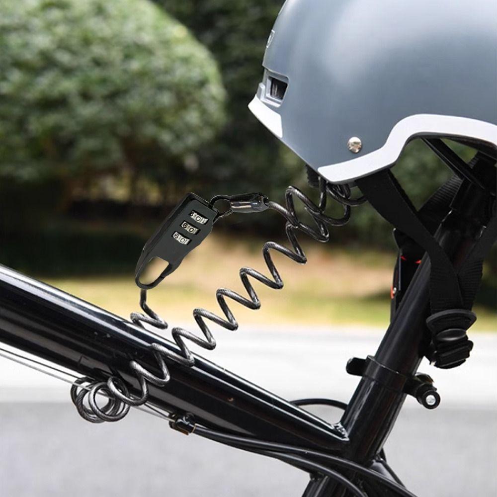 Multifunctional Anti-theft Wire Rope Padlock 3-digit Locks Security Code Security Lock Number Code Smart Combination Lock