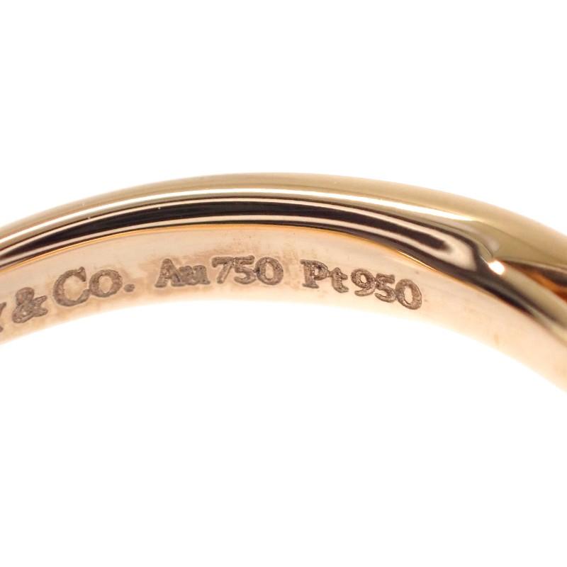 TIFFANY&Co.  #8(JP Size) Ring K18 Pink Gold/Pt950Platinum Women