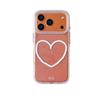 **Simple White Heart Line Design Phone Case for iPhone 15/14, Compatible with Apple 16, Round Edge, Suitable for iPhone 17 Pro Max**