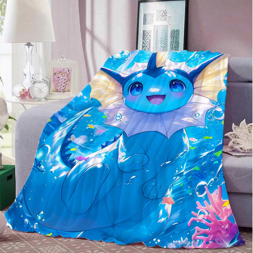 Throw Blanket for Sofa Blankets for Bed Kawaii E-Eevees New Year Home and Decoration Camping Furry Bedspread the Anime Sofas Nap
