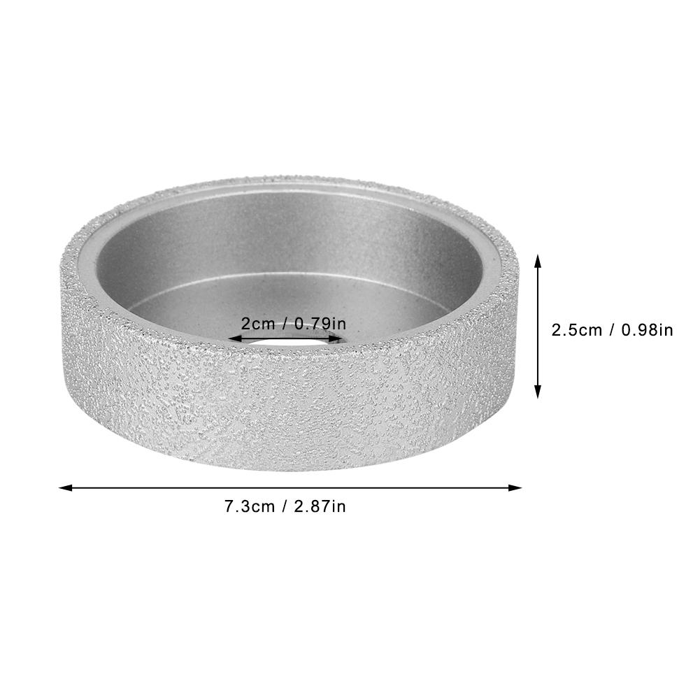 7.3cm Brazed Grinding Wheel Flat Grinding Wheel for Stone Marble Ceramic