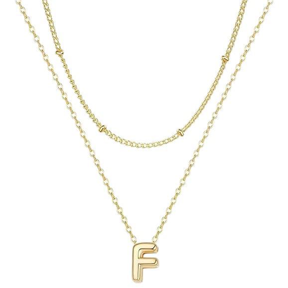 Trendy 26-Letter Pendant Layered Necklace: Elegant Women's Statement Clavicle Chain