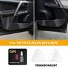 Per Toyota RAV4 2013-2019 Pellicola Protettiva Anti Calcio per Portiere Auto in TPU Trasparente Pellicola per Bordo Interno Pannello Laterale Portiera Anteriore e Posteriore