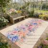 French Countryside Flower Style Living Room Rug Home Decoration Luxury Washable Soft Carpet Large Area Non-slip Fluffy Floor Mat