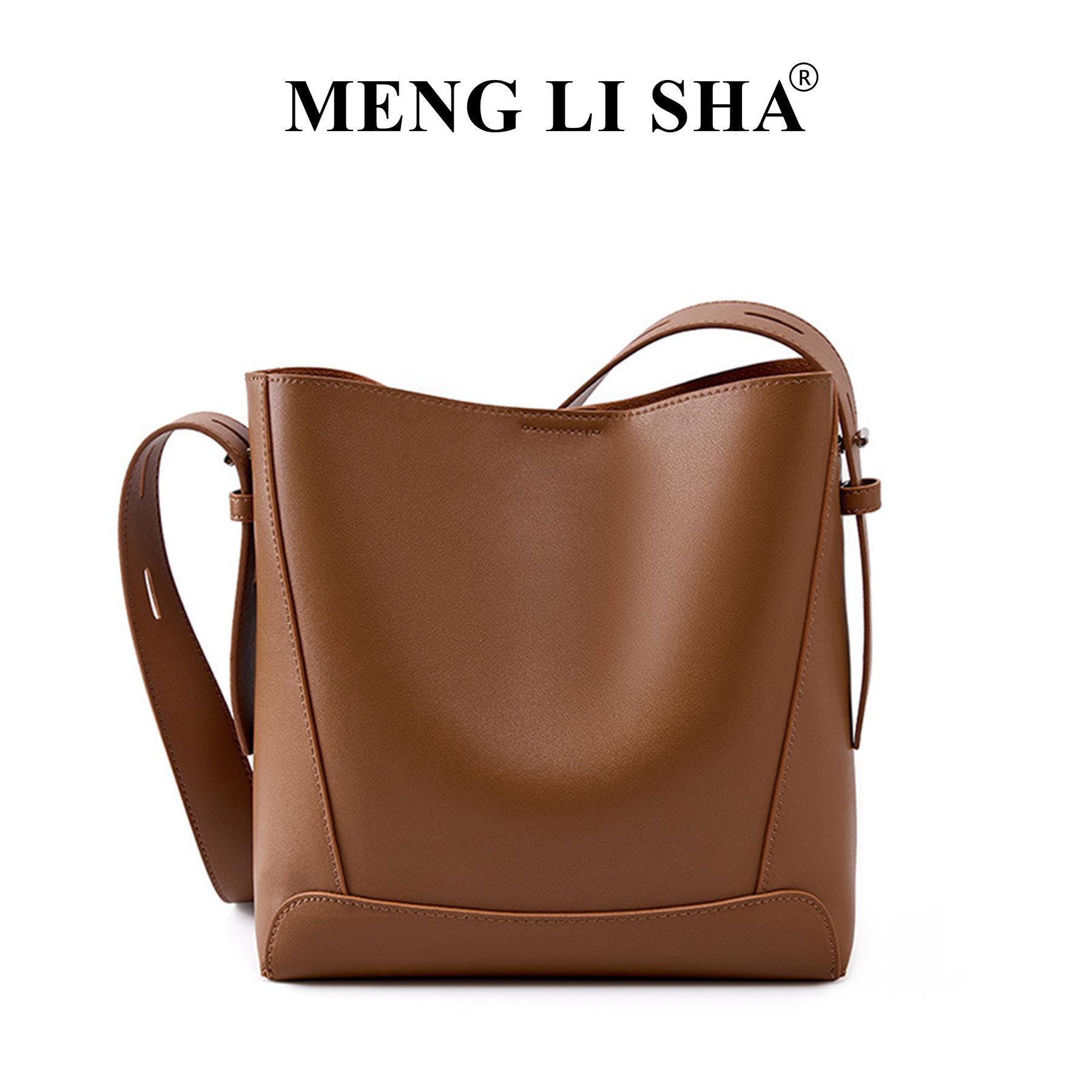Spring/Summer 2026 Women s Genuine Leather Crossbody & Shoulder Bag - Large Capacity, Versatile, Handheld, Bucket Style.