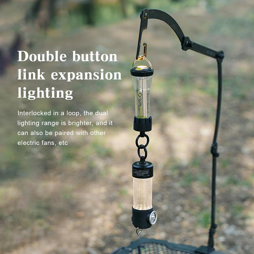 Portable Lamp Hanging Hook with Large Opening Ring Shaped Lamp Hanger Multi-functional Tent Flashlight Ring for Hiking Camping