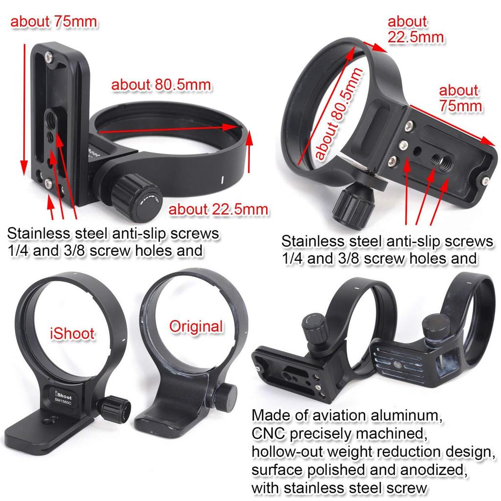 The tripod collar ring is compatible with Sigma including the DG OS HSM Contemporary It includes a lens support tripod mount bracket tripod and an