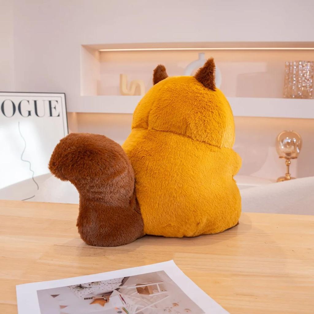 30CM Squirrel Nut Filled Plush Animal Toy Cute Squirrel Soothing Doll Children's Holiday Gift Squirrel Pillow