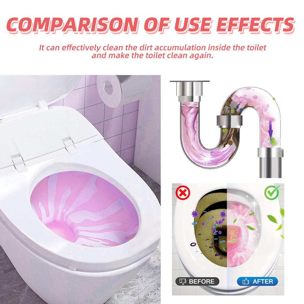 12Pcs/Box Toilet Cleaning Tablets Slow Releasing Toilet Tank Cleaners for Deodorizing Descaling Bathroom Cleaner Scent Citric