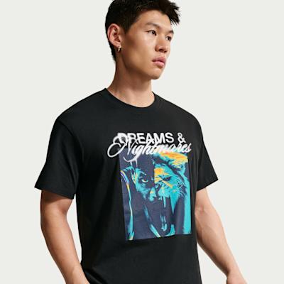 Nike T Shirts Men s Black Crew Neck M