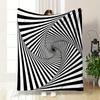 Hypnotic Spiral Pattern print blanket soft and cozy perfect for the living room bed sofa or a nap,gift