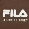 Fila Color Block Letter Logo Printed Casual Pullover Sweatshirt Men Sweatshirt Brown F11M419204F-BN