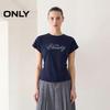 Women's Beaded Letter Round Neck T-Shirt
