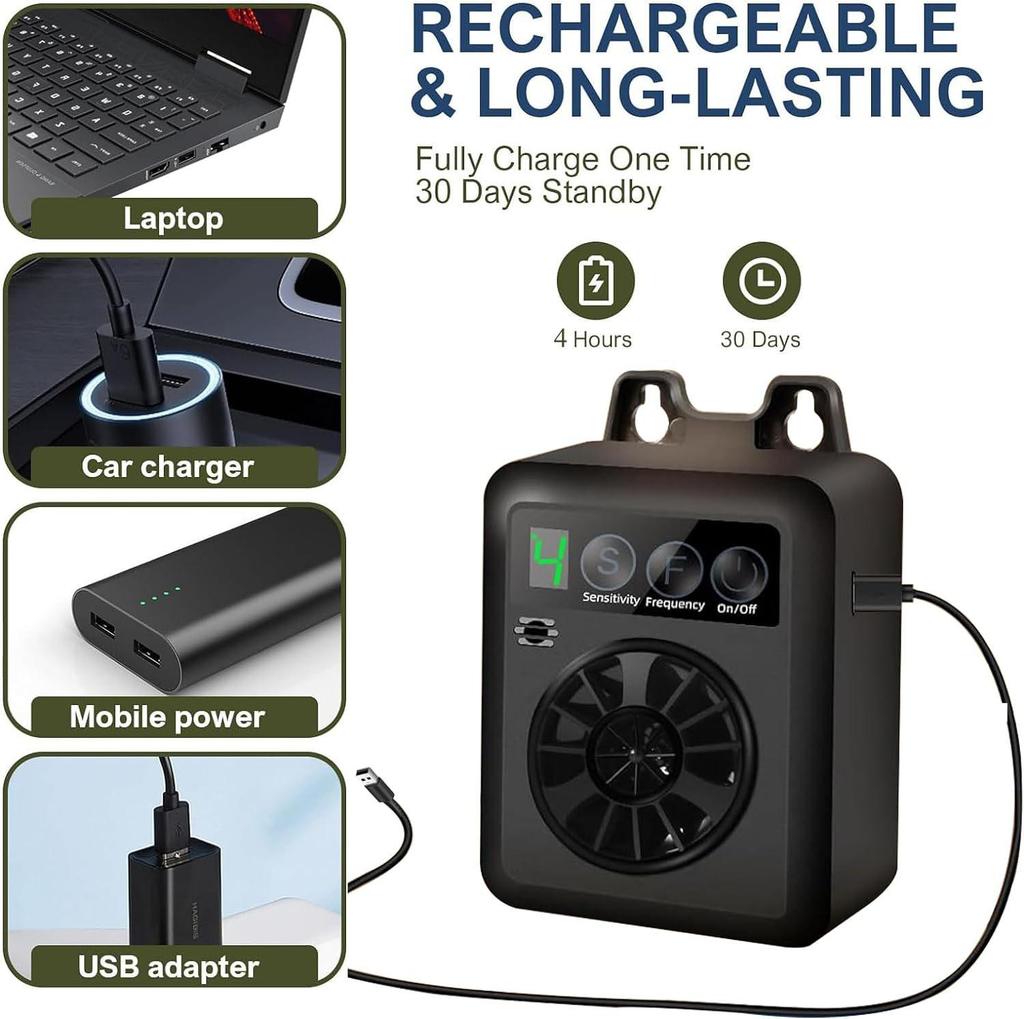 Cross-Border Ultrasonic Anti-Bark Dog Training Tool - Portable, Multifunctional, Noise-Reducing Pet Repellent.