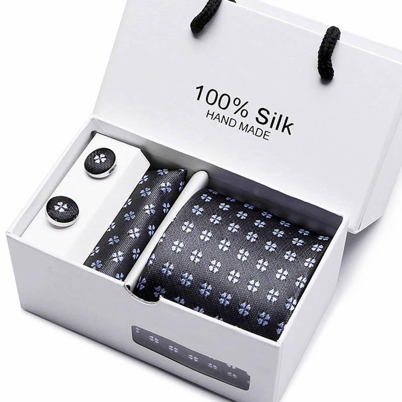 Gift Box Five-Piece Tie Men'S Formal Wear Business Casual Wedding Groom Bow Tie Square Scarf