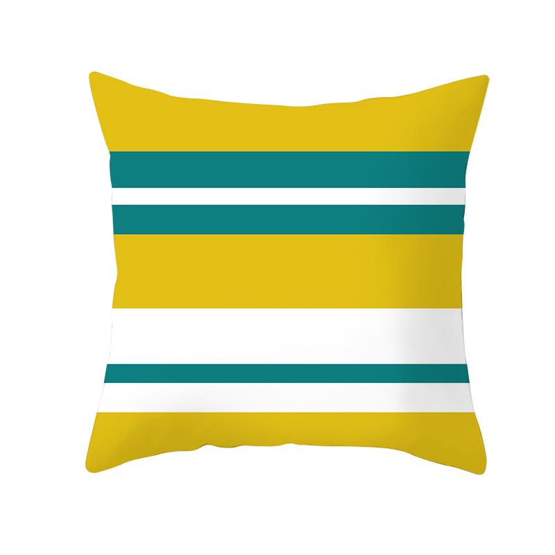 Geometryczny Nadruk Cyfrowy Poszewka na Poduszkę Skórka Brzoskwiniowa Nowoczesny Prosty Styl Poszewka na Poduszkę na Sofę Pokrowiec na Poduszkę Samochodową Dekoracja