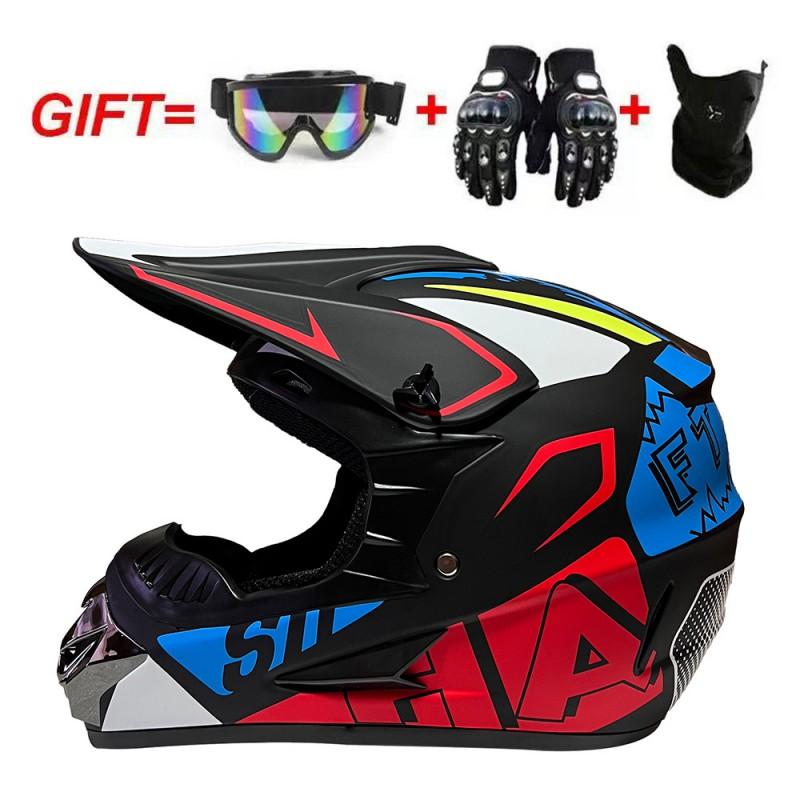 Full Face Motorcycle Helmet Men Women Adult Racing Off-Road Dirt Bike ATV Quad BMX Mountain Downhill
