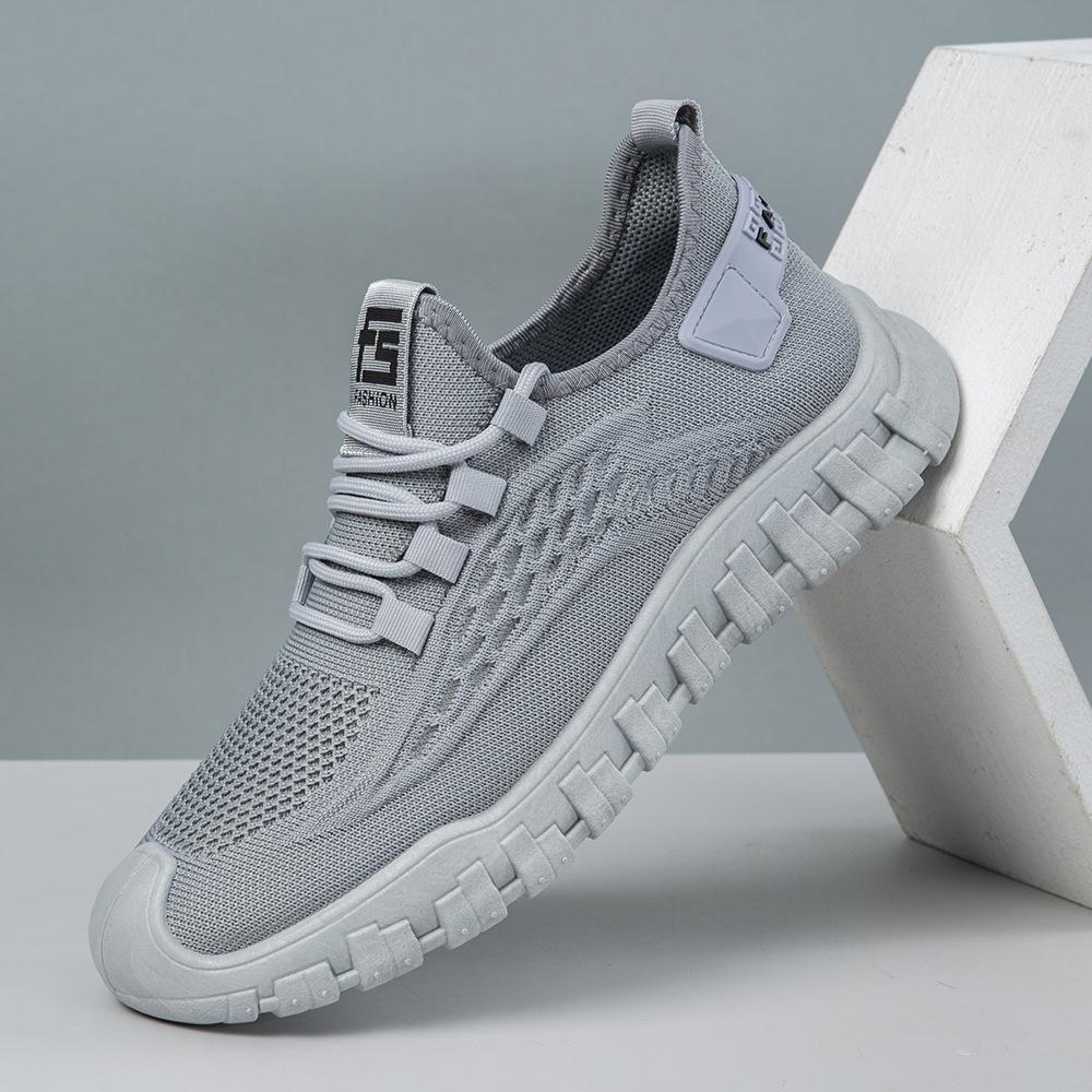 

Summer new outdoor trendy fashion men s running shoes breathable men s sports shoes fly-woven mesh casual men s shoes 44