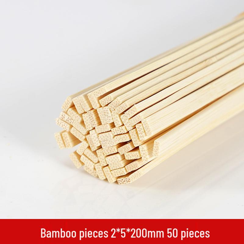 Bamboo and Wooden Craft Sticks: DIY Model Strips and Slices