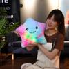 Soft Electronic Star Plush Toy Star Soft Star Pillow LED Star Doll Toy  For Valentine's Day Gifts