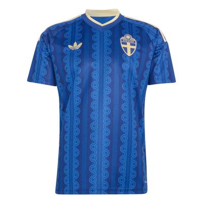 adidas Originals Fan Version Sweden National Team 2026 World Cup Away Climacool Quick-Dry Slim Fit Short Sleeve Football Shirt Men Tops JM5810