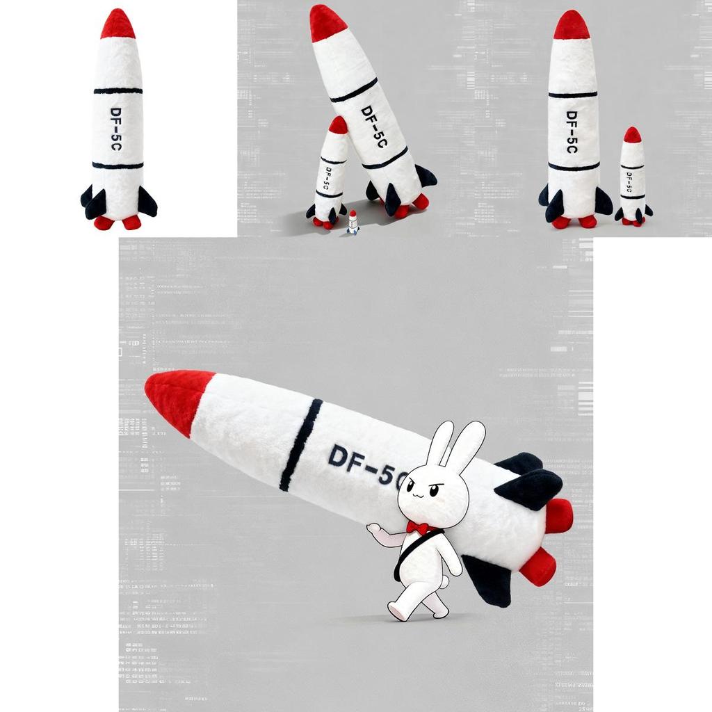 East Wind 5c Rakete Plüschkissen Langer Körper Weiches Spielzeug Für Schlafzimmerdeko Geschenk Für Männer