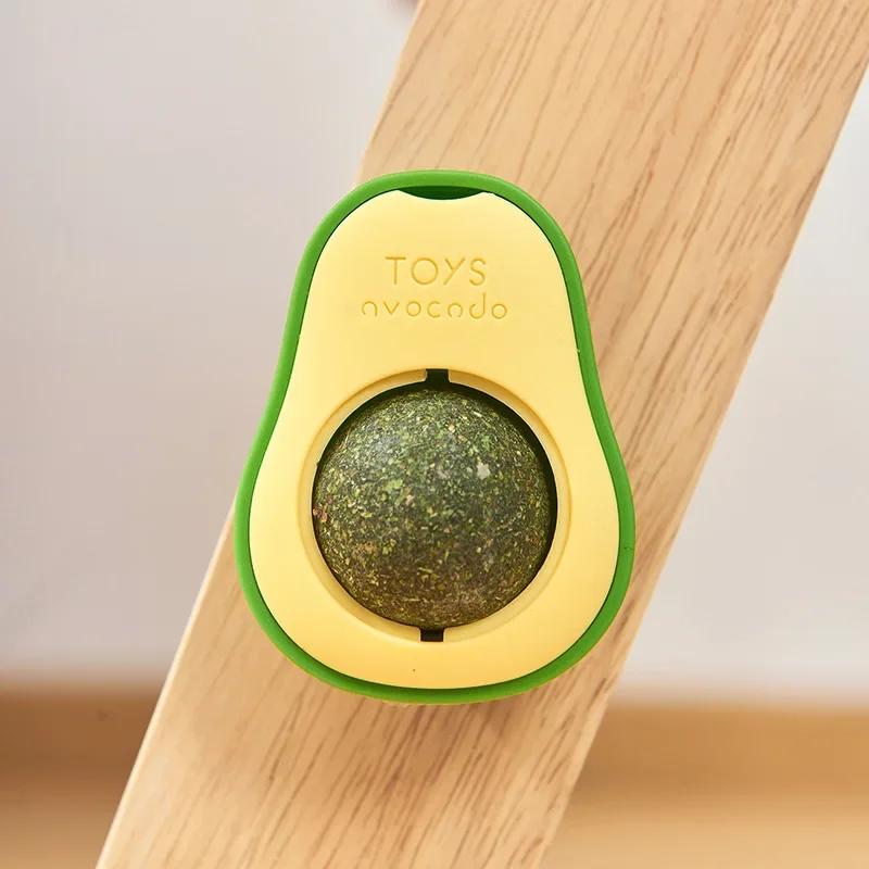 

Catnip Balls Toys Creative Paw Prints Environmentally Friendly Sturdy Durable Bite Resistant Fun Rotatable Pet Cat Licking Toy