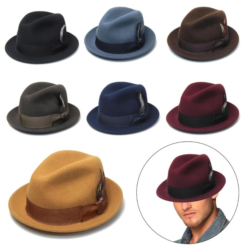 Adult Trilby Hat Comfortable French Style Ribbon Hat Band Hat Adult Festival Party Festival Formal Gathering Fedoras Hat