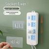 Wall-Mount Power Strip Holder: Strong Adhesive, No-Punch, Double-Sided Velcro Fastener for Routers and Sockets