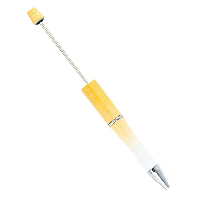 5PCS Beaded Ballpoint Pen Retractable Ballpoint Pen Decompression Pen Toy