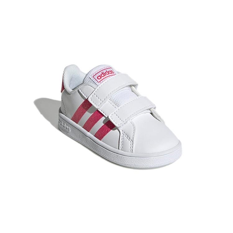 (TD) adidas neo Grand Court 'White Pink' Baby EG3815