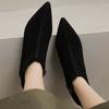 2025 Classic Cow Suede Ankle Boots Women Pointy Toe Med Thin Heels Office Lady Autumn Winter Dress Boots Female Retro