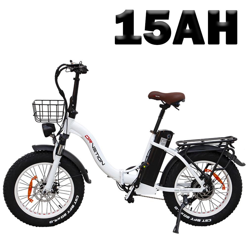 Drvetion CT20 20" Step-Through E-Bike 750W 48V10/15/20Ah City E-Bike, Foldable Design, Basket & Rear Rack for Daily Commuter & Outdoor Use
