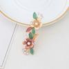 Flower Hairpin Women'S Back Of The Head Zinc Alloy Diamond Paint Hollow Butterfly Spring Clip Autumn And Winter Hairpin Hair Accessories